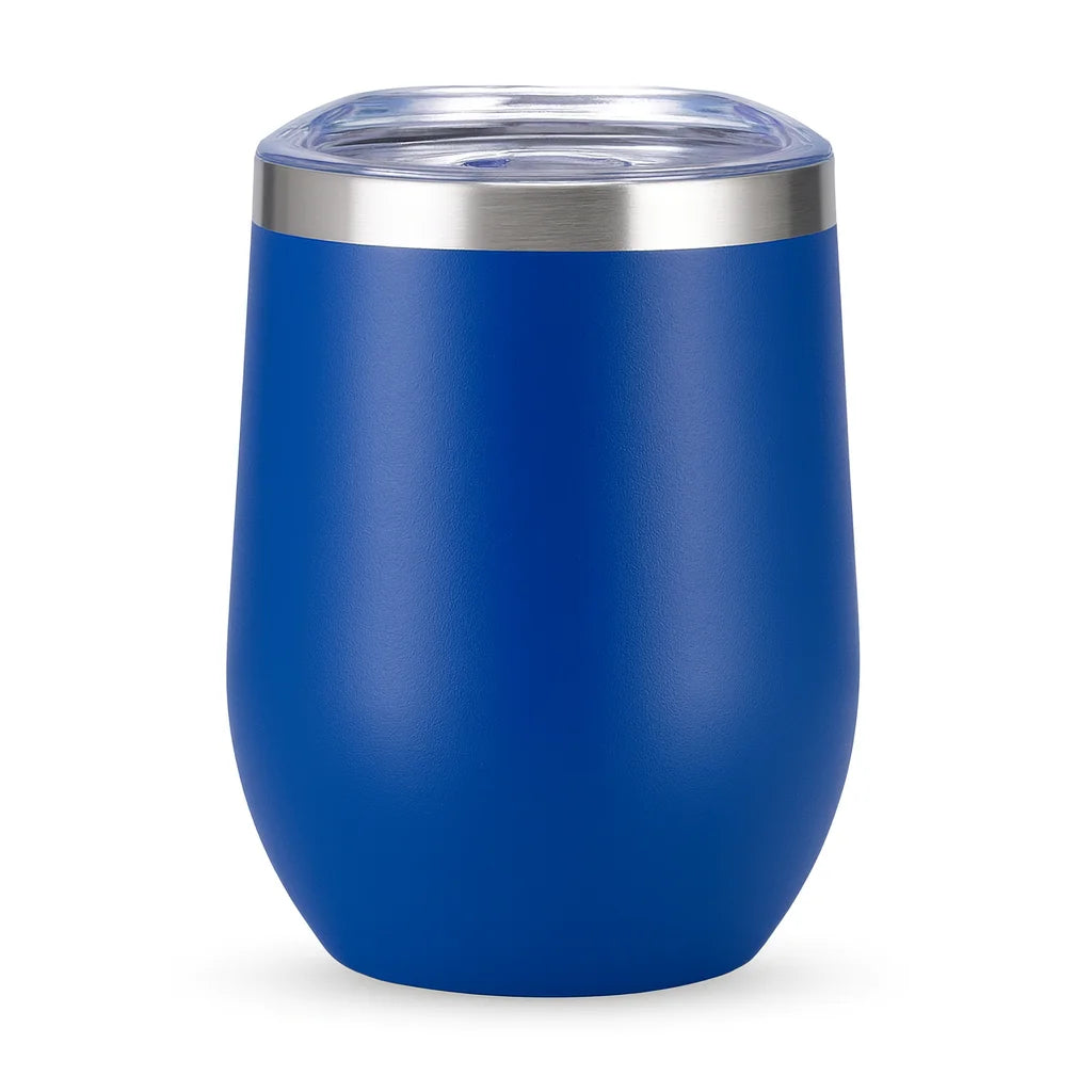 Copo Térmico Com Tampa Transparente 360mL Aço Inox Gelada ou Quente